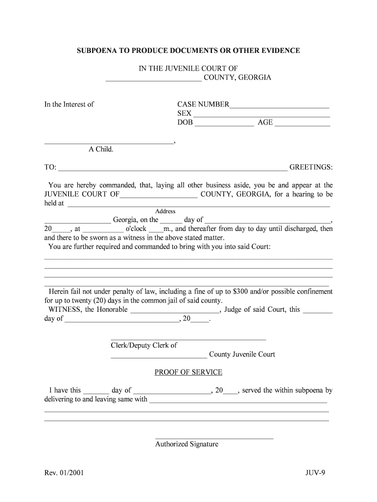 Rule 45 SubpoenaFederal Rules of Civil ProcedureUS Law  Form