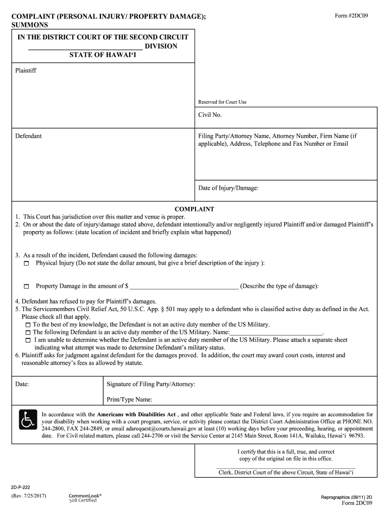 In the DISTRICT COURT of the SECOND CIRCUIT DIVISION STATE  Form