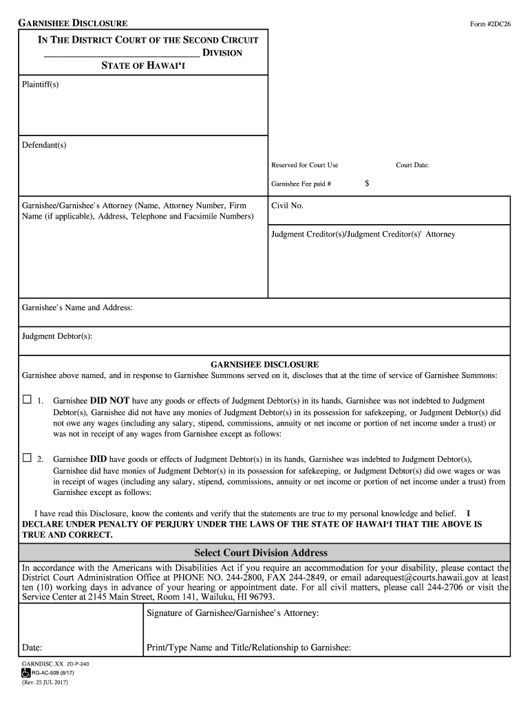 NRS CHAPTER 31 ATTACHMENT, GARNISHMENT and  Form