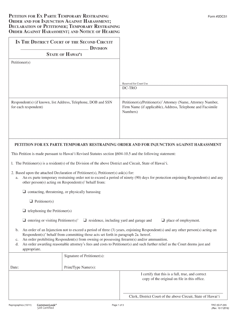 604 10 5 Hawaii State Legislature  Form