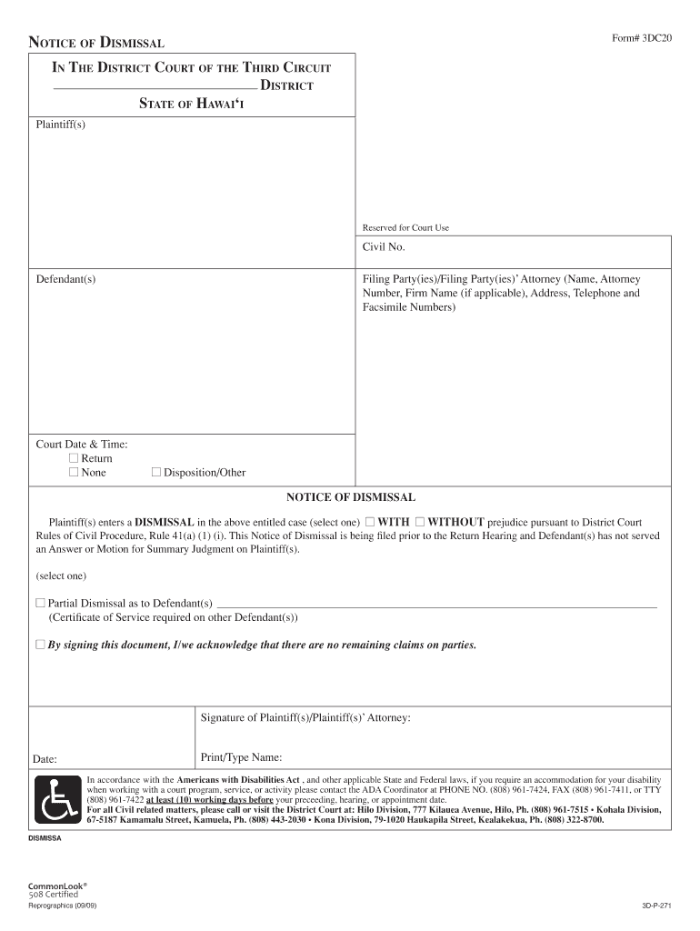 District Court Forms for Hawaii Third Judicial Circuit