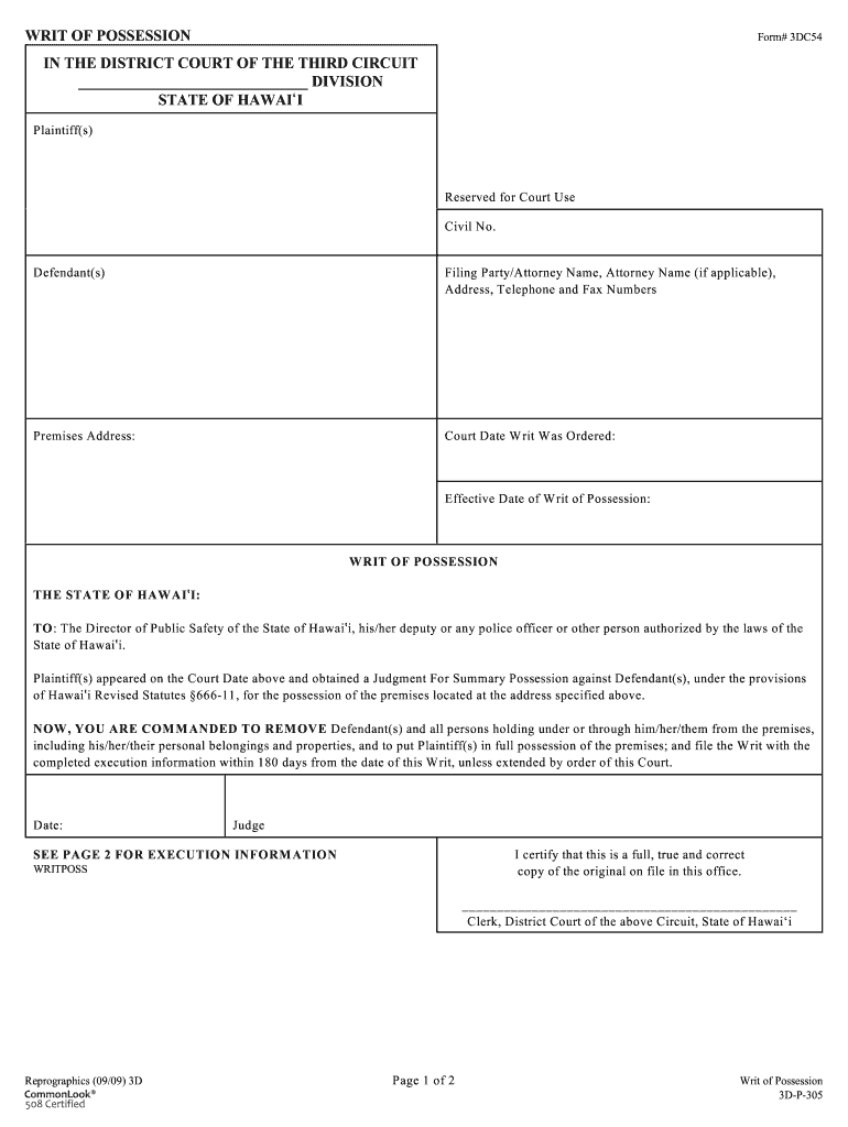 Form# 3DC54