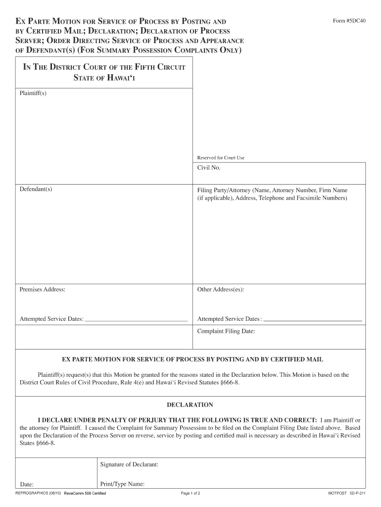 CR 5a Washington State Courts Court Rules  Form