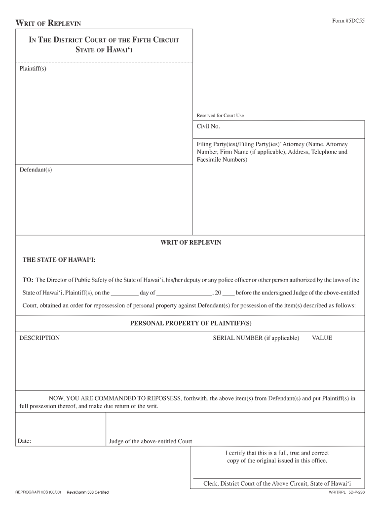 Form #5DC55