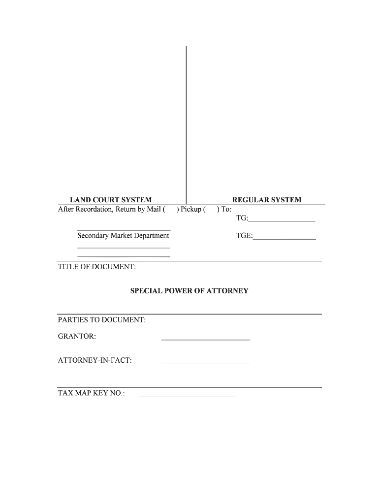 LAND COURT SYSTEM REGULAR SYSTEM  Form