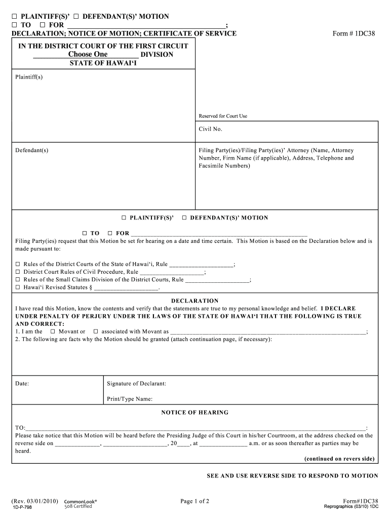 PROOF of SERVICE California  Form