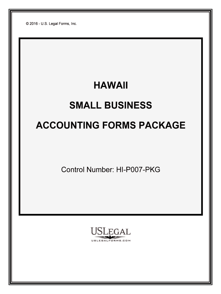 Control Number HI P007 PKG  Form