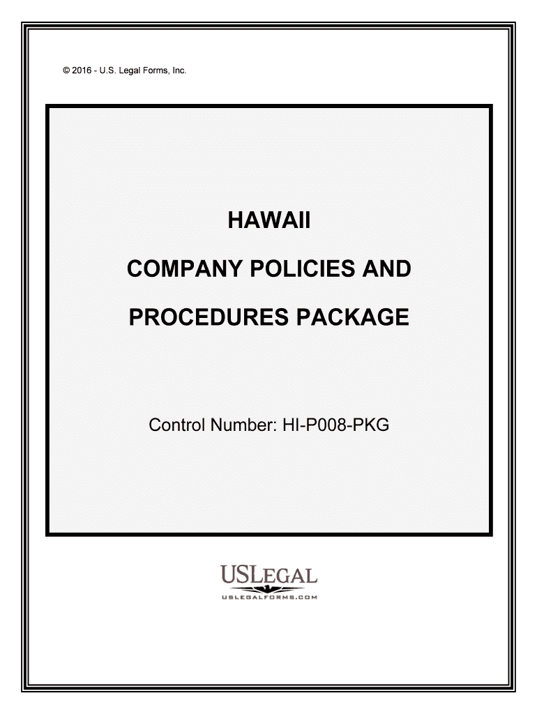 Control Number HI P008 PKG  Form