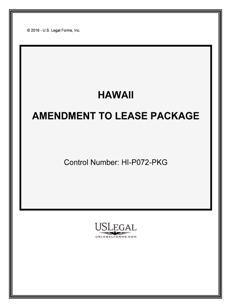 Control Number HI P072 PKG  Form