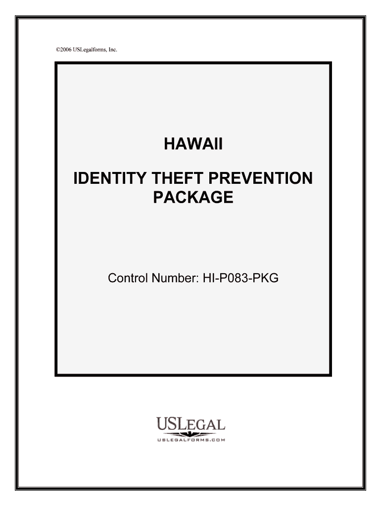 Control Number HI P083 PKG  Form