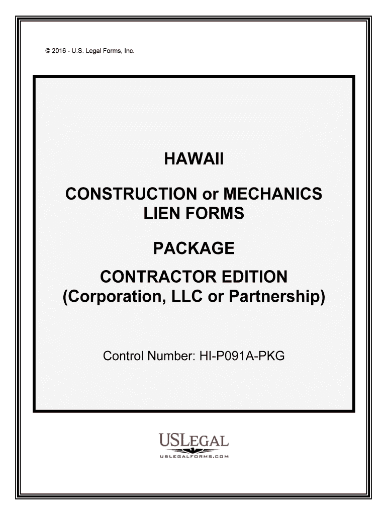 Control Number HI P091A PKG  Form
