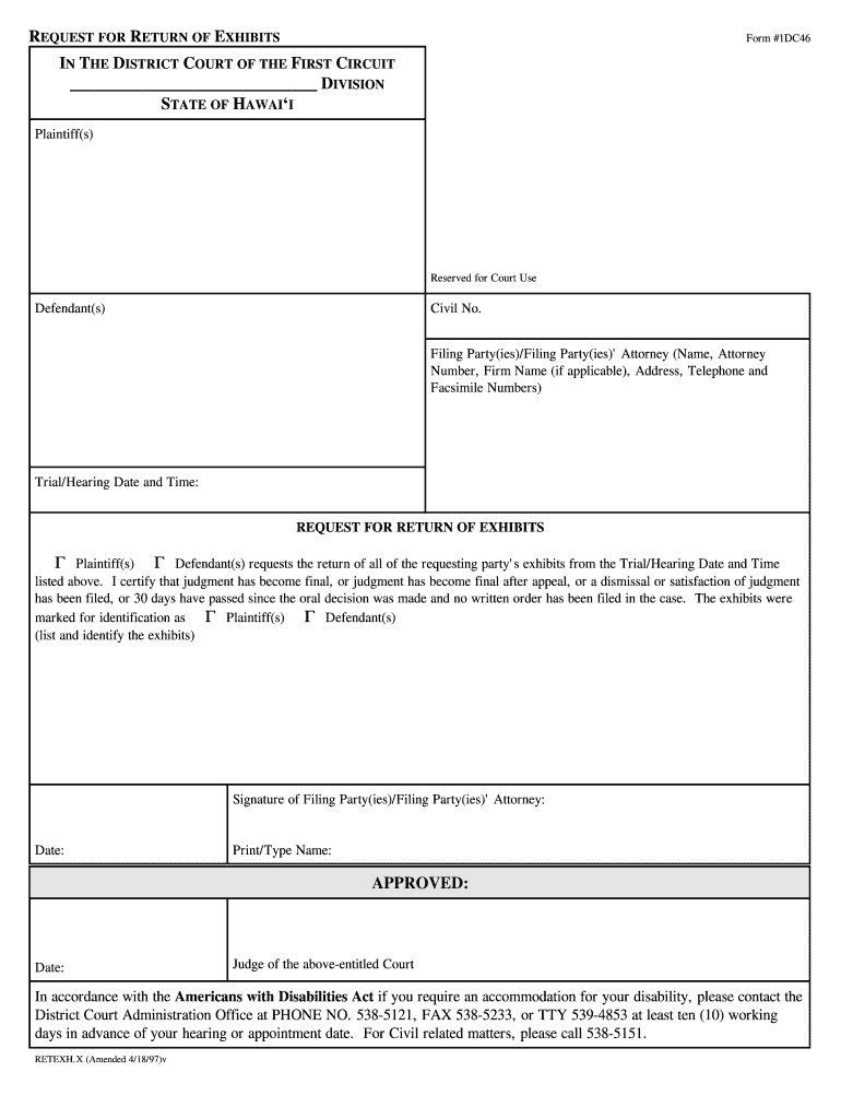 Form #1DC46