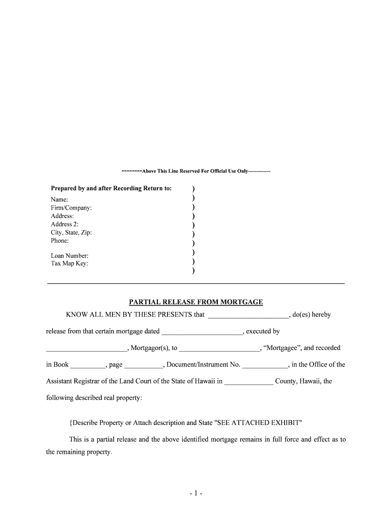 Assistant Registrar of the Land Court of the State of Hawaii in County, Hawaii, the  Form