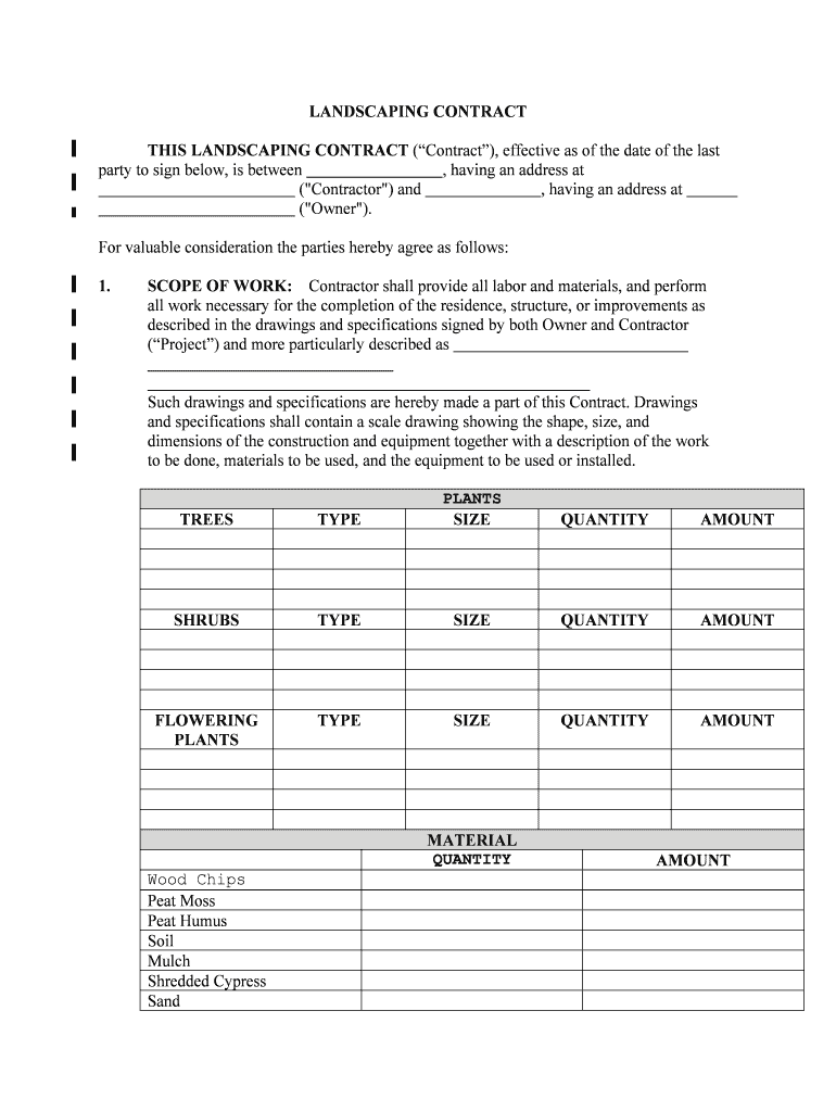 Described in the Drawings and Specifications Signed by Both Owner and Contractor  Form