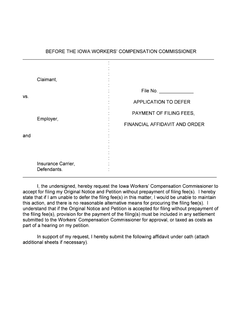 PAYMENT of FILING FEES,  Form