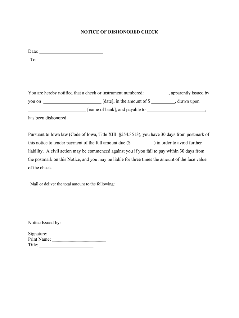 Sample Worthless Check NoticeAlabama Retail Association  Form