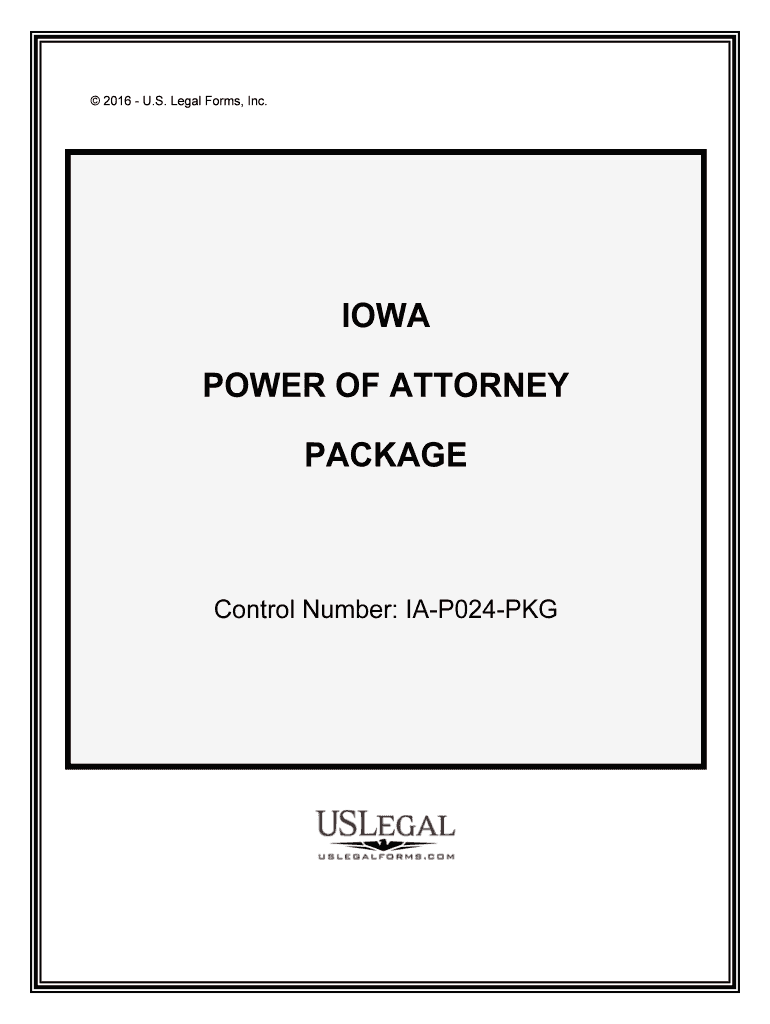 Iowa Power of Attorney FormsPDF Templates