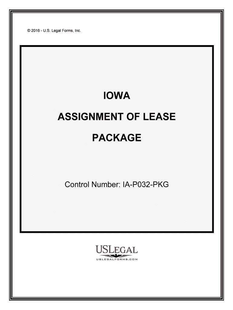 Control Number IA P032 PKG  Form