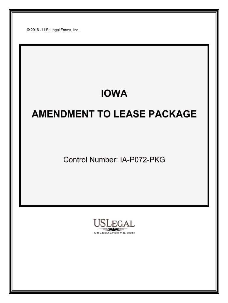 Control Number IA P072 PKG  Form