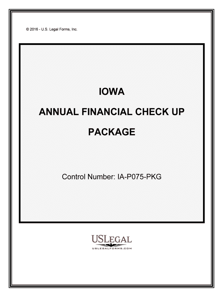 Control Number IA P075 PKG  Form