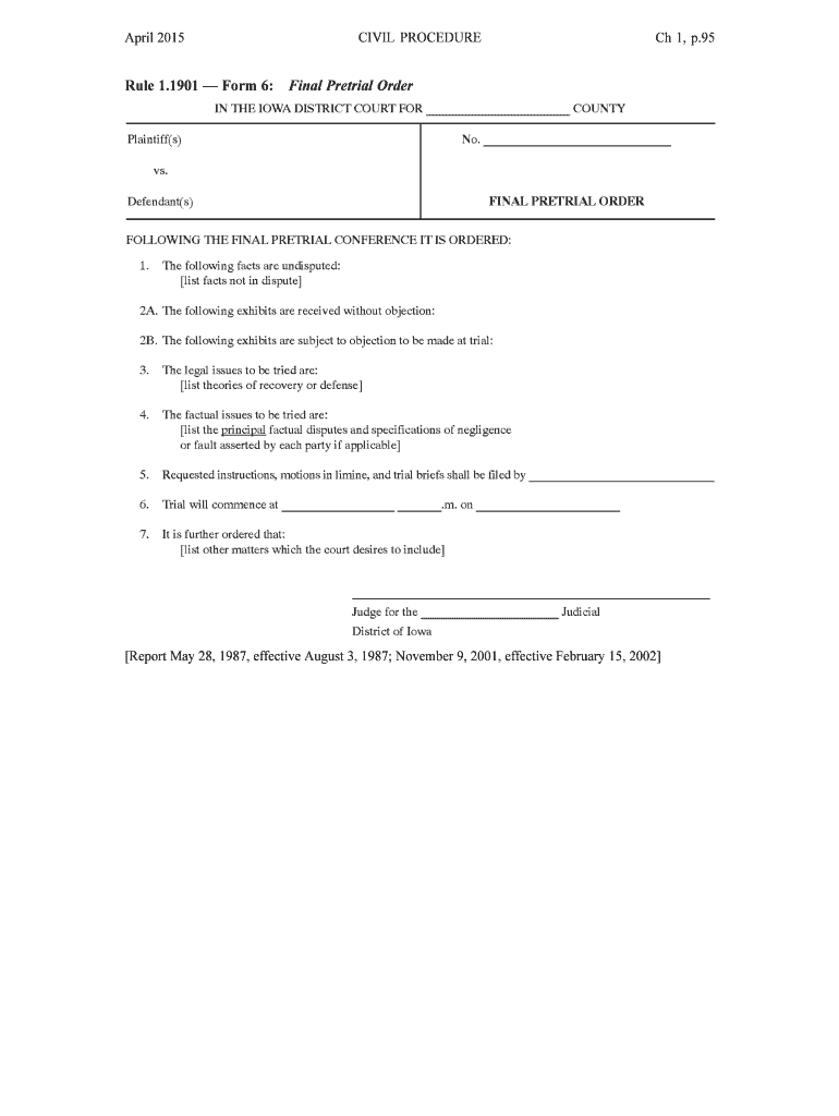Form 1 Report of RefereeCasetext
