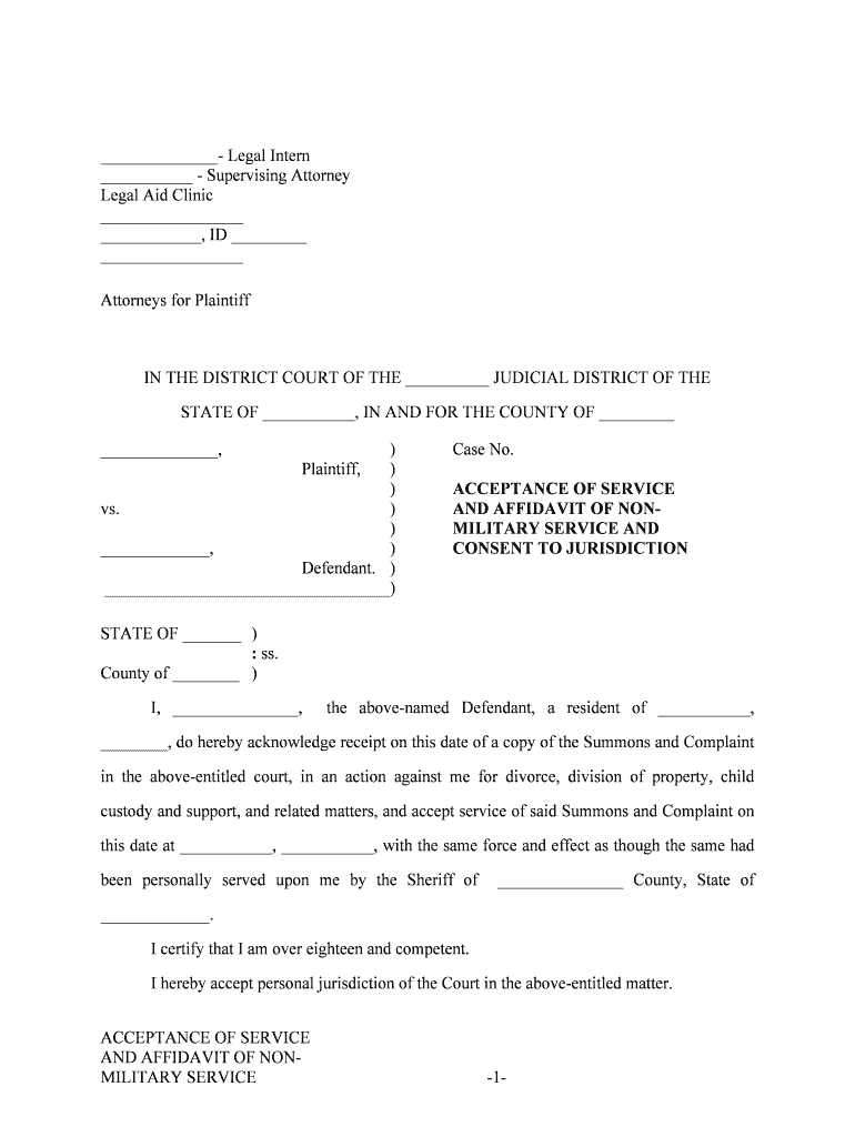 Court Appointment of Attorneys in Civil Cases the  Form