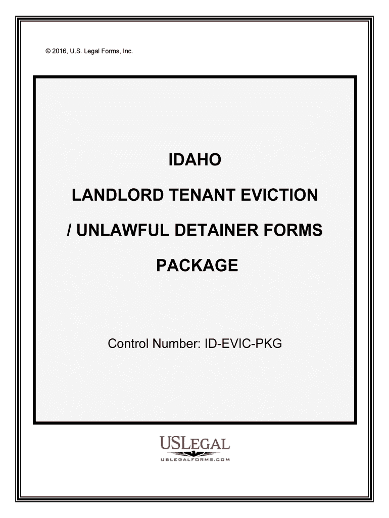 Idaho Eviction Notice FormsProcess and Laws PDF