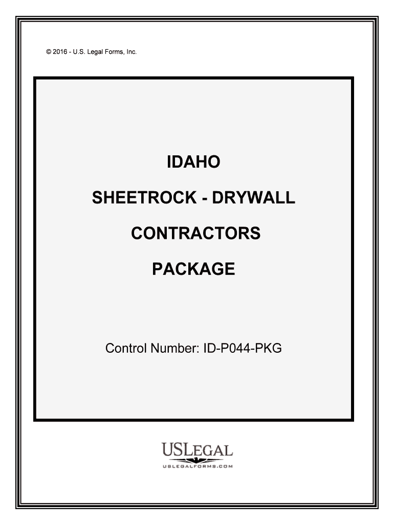 Control Number ID P044 PKG  Form