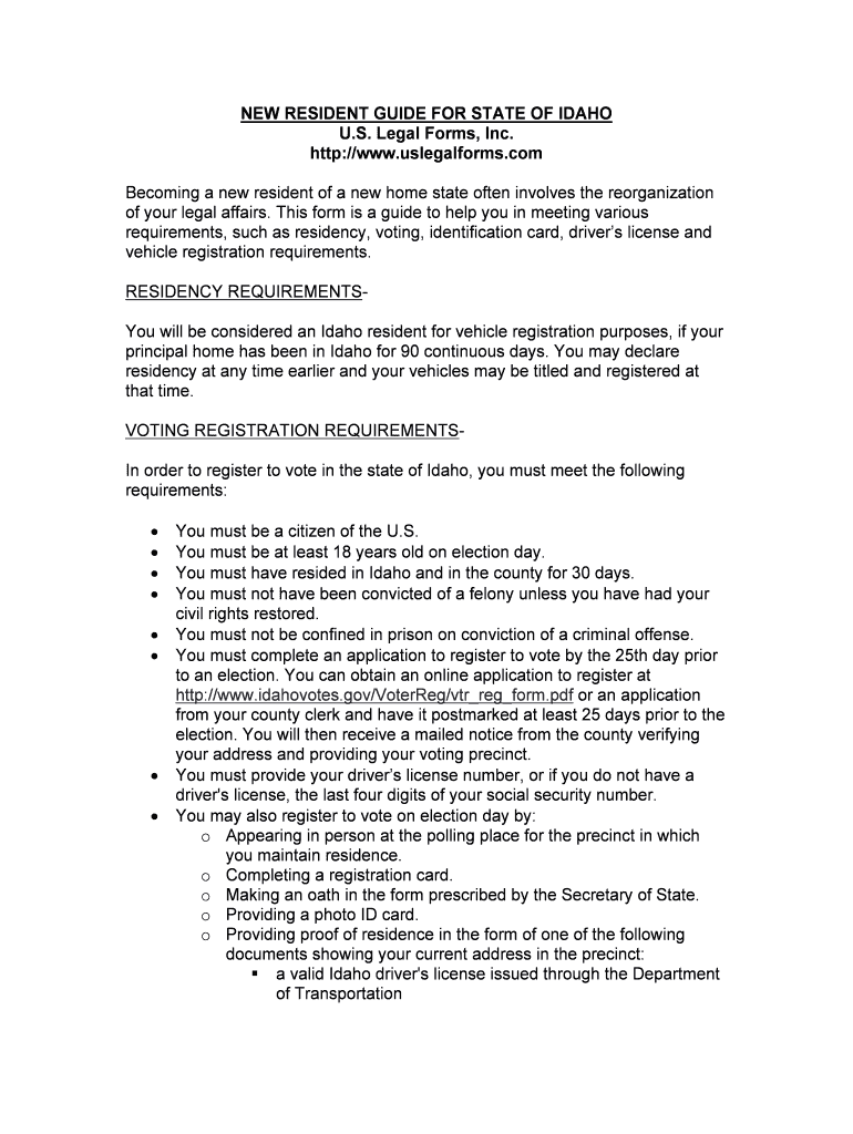 Idaho Last Will and TestamentLegal Will FormsUS