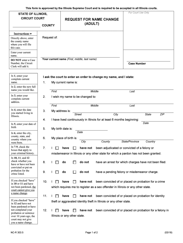The County Name  Form