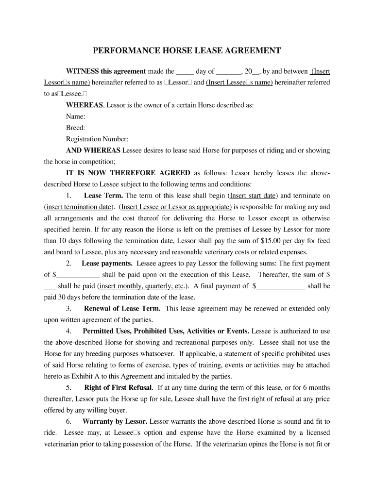 Contract of Lease WV HEPC  Form