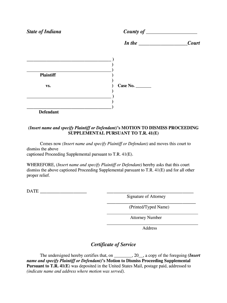 Motion to Dismiss Case Against Less Than All PartiesPdf  Form