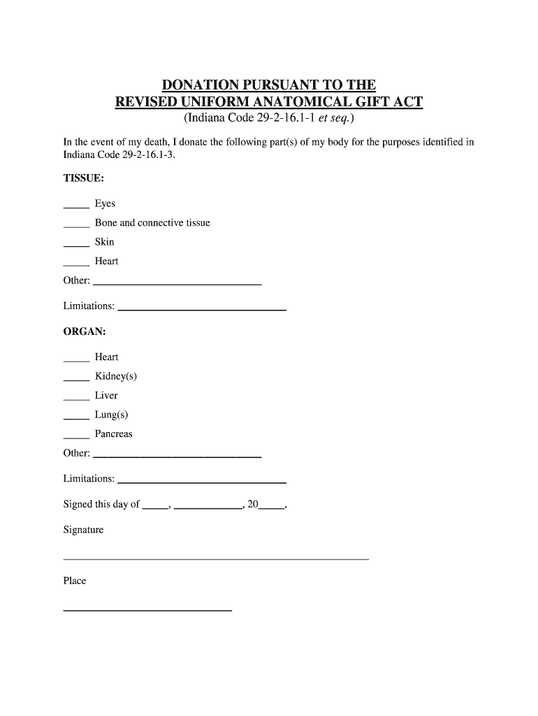 Indiana Code 29 2 16  Form