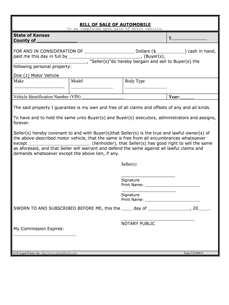 Bill of Sale Form Kansas Dmv Bill of Sale Templates Fillable