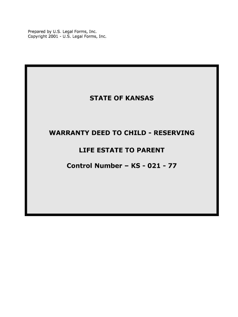 STATE of NEBRASKA WARRANTY DEED to CHILD RESERVING LIFE  Form