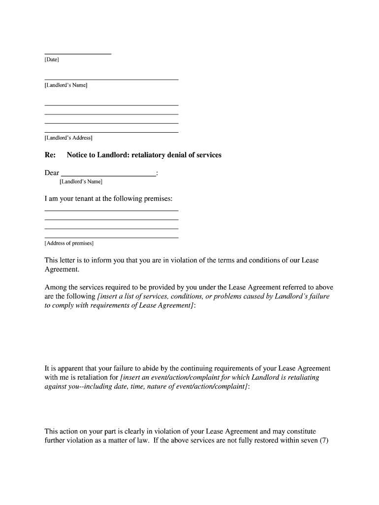 Days from the Date of This Letter Without Any Further Retaliatory Action, I Shall Pursue All Legal  Form