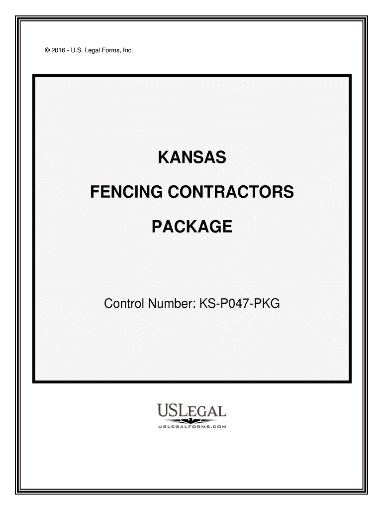 Control Number KS P047 PKG  Form