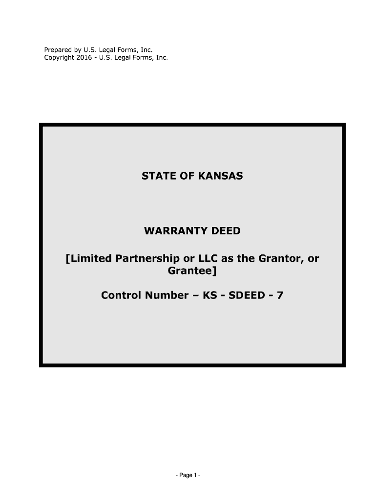 Limited Partnership or LLC as the Grantor, or  Form