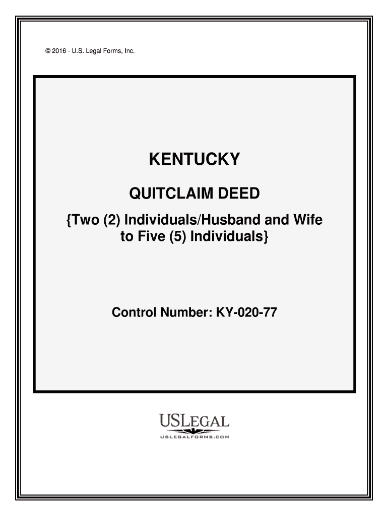 Kentucky Quit Claim Deed Form WordPDFeForms