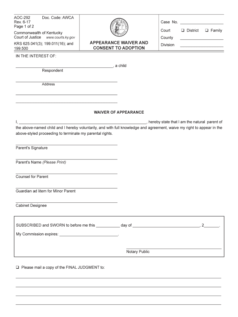 Code AWCA  Form