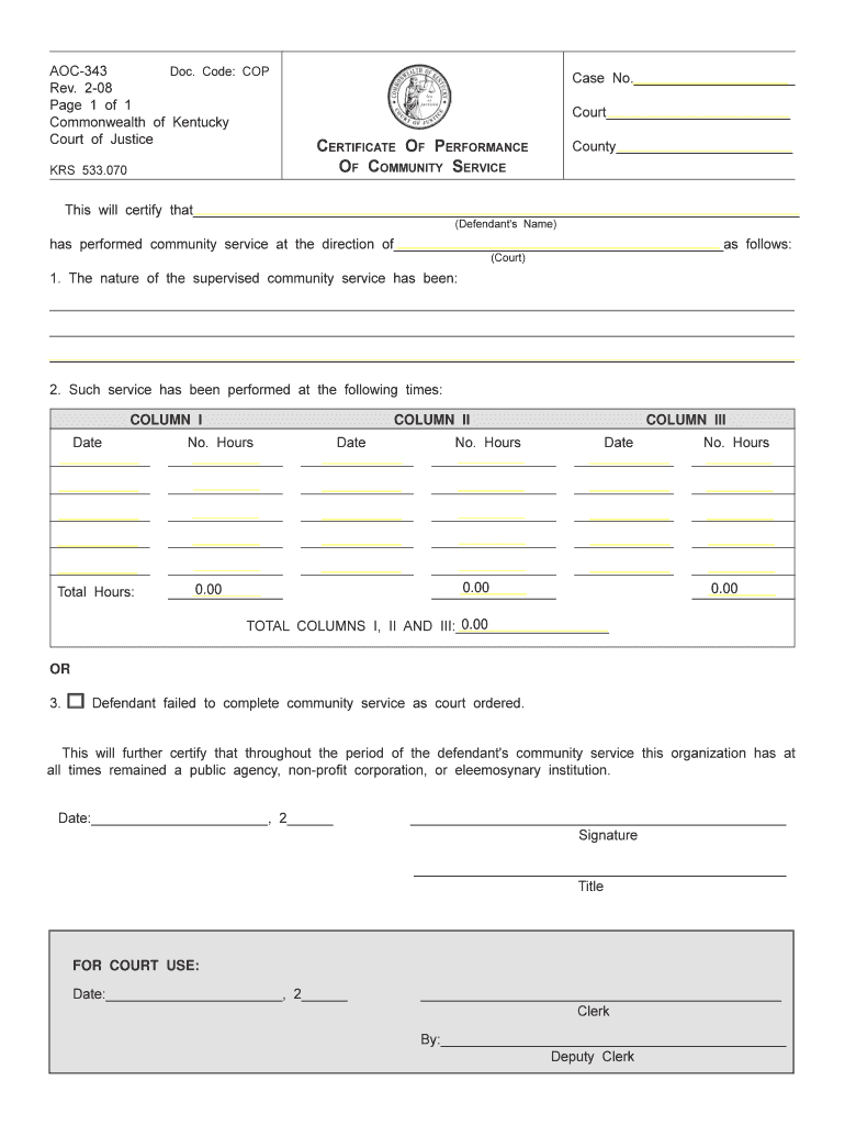 Defendant's Name  Form