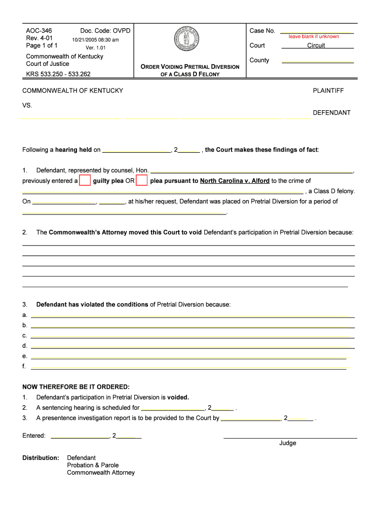 Code OVPD  Form