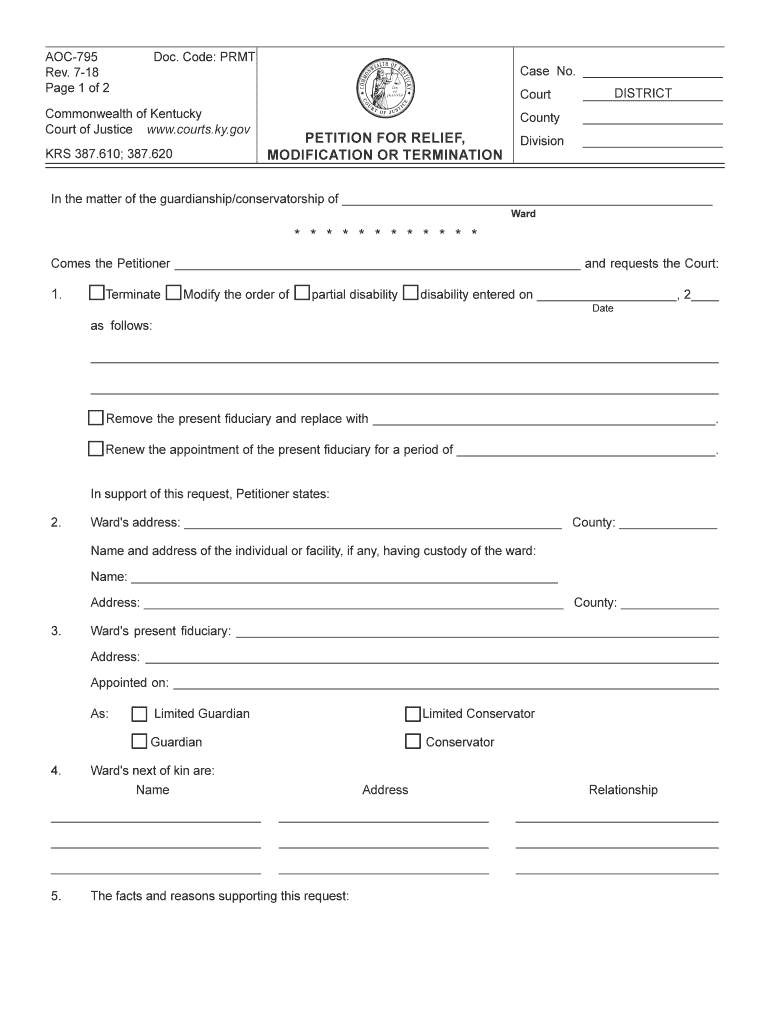 Q Terminate Q Modify the Order of Q Partial Disability Q Disability Entered on , 2  Form