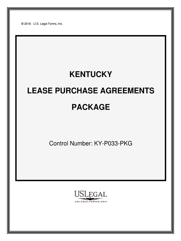 Kentucky Lease Agreement with Option to Purchase Form