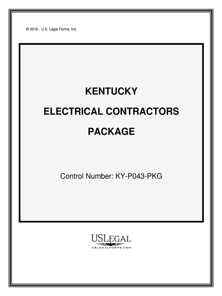 Control Number KY P043 PKG  Form