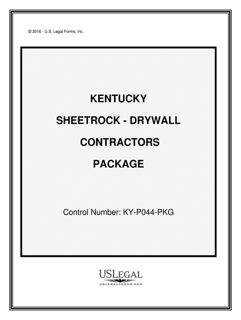 Control Number KY P044 PKG  Form