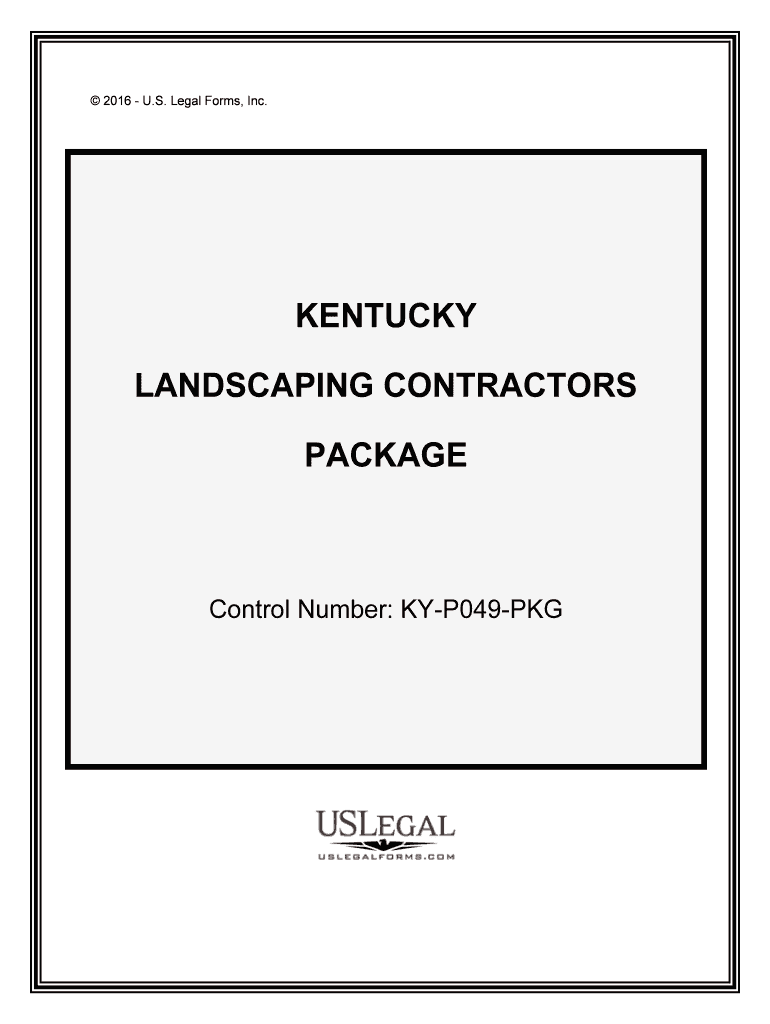 Control Number KY P049 PKG  Form