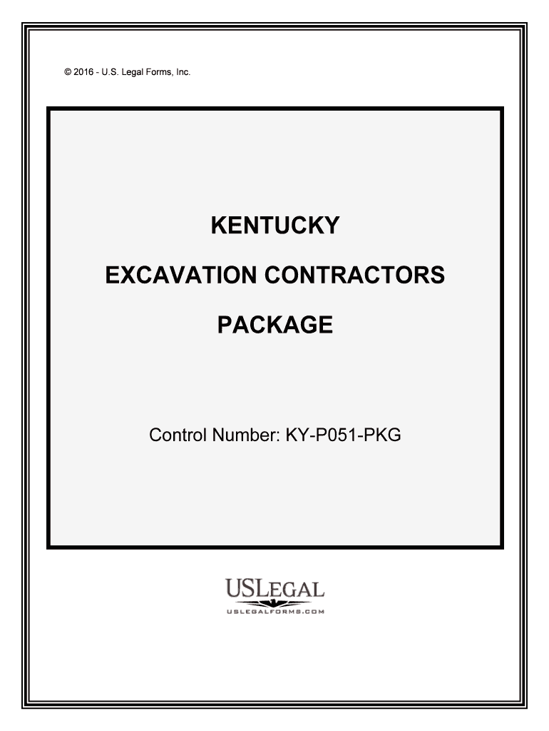 Control Number KY P051 PKG  Form