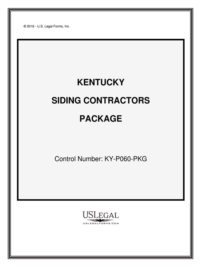 Control Number KY P060 PKG  Form