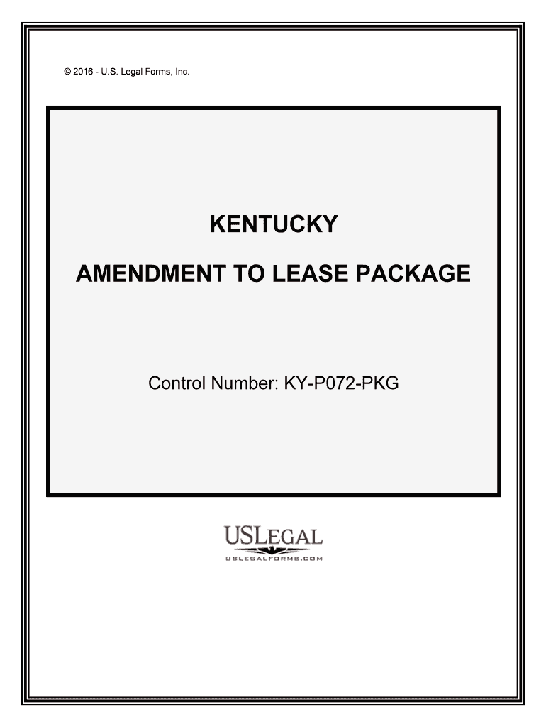 Control Number KY P072 PKG  Form